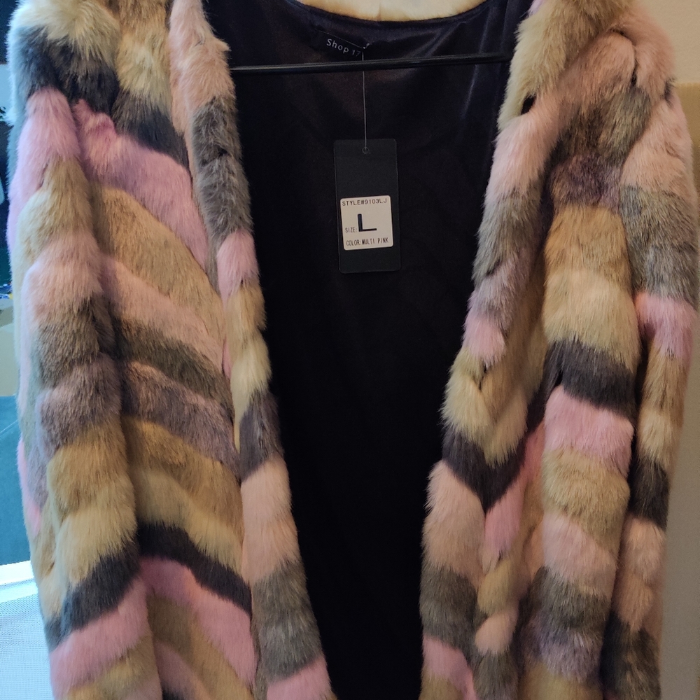 Faux fur jacket